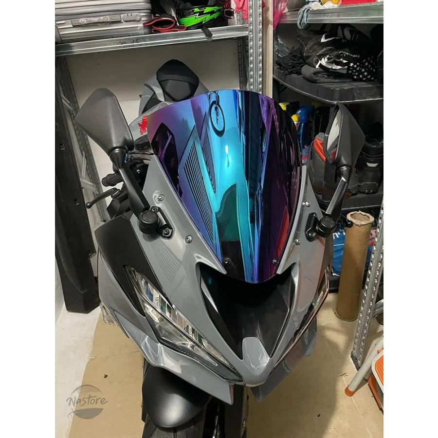 並行輸入品 バイク zx6r ウィンドシールド カワサキ ニンジャ 636 zx-6r ダブルバブルウィンドスクリーン 部品 カスタムパーツ アクセサリーの画像