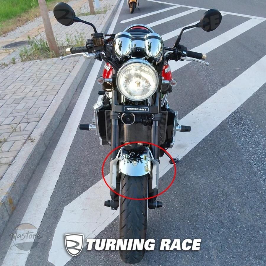 並行輸入品 バイク フロント ガード z900rs フェンダーマッド カワサキ cafe se 拡張フェンダー 2018-2023 部品 カスタムパーツ アクセサリーの画像