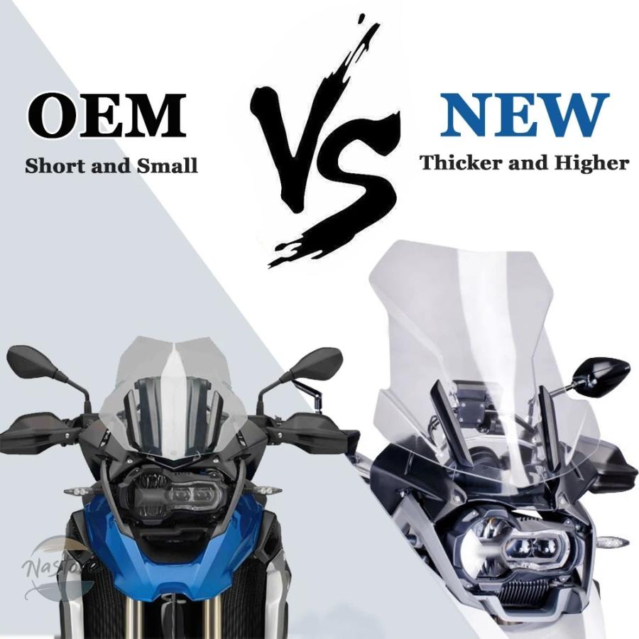 並行輸入品 BMW R1250GS R1200GS ADVENTURE R1250 GS LC ADV ウィンドシールド ウィンドスクリーン デフレクターの画像