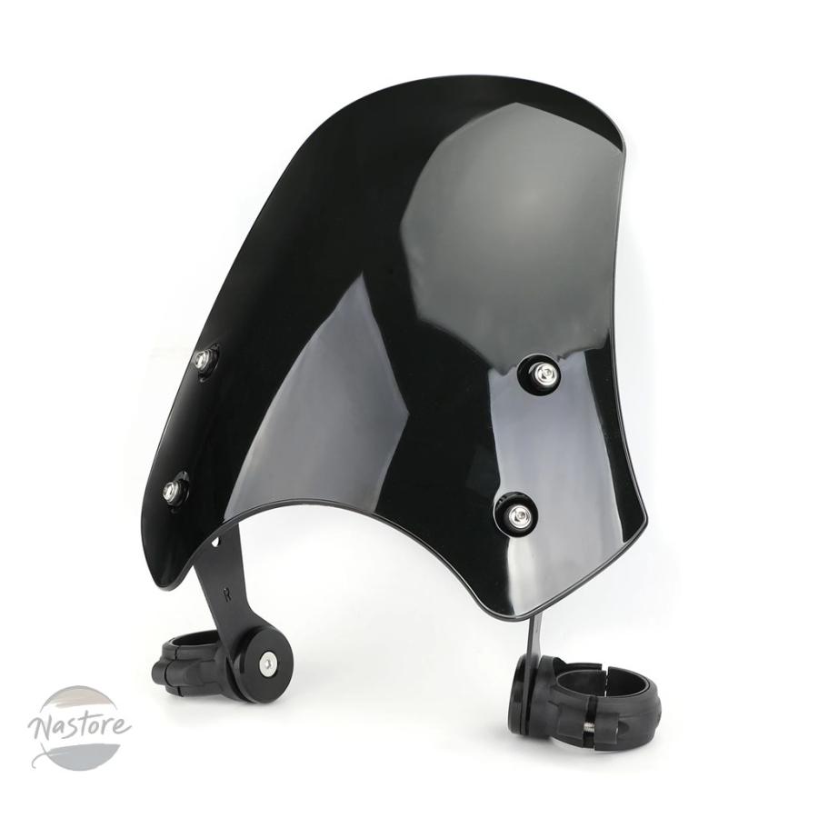 並行輸入品 バイク artudatech abs製 ウィンドスクリーン ハーレー ダイナ ソフテイルモデル ブラック 部品 カスタムパーツ アクセサリーの画像