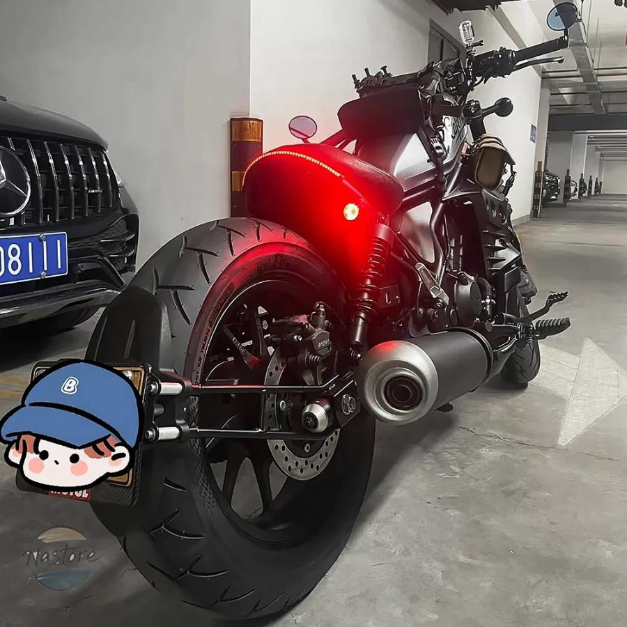 並行輸入品 ホンダ リア ガード マッド マッドフェンダーブラケットホルダーマウント スプラッシュガード ホンダ REBEL CMX500 REBEL250の画像
