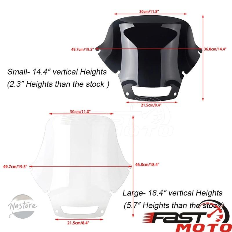 並行輸入品 ハーレーFXLRST FXRST ソフテイル ローライダー ST EI ディアボ 22-24 ウィンドシールドフェアリング ウィンドスクリーンの画像