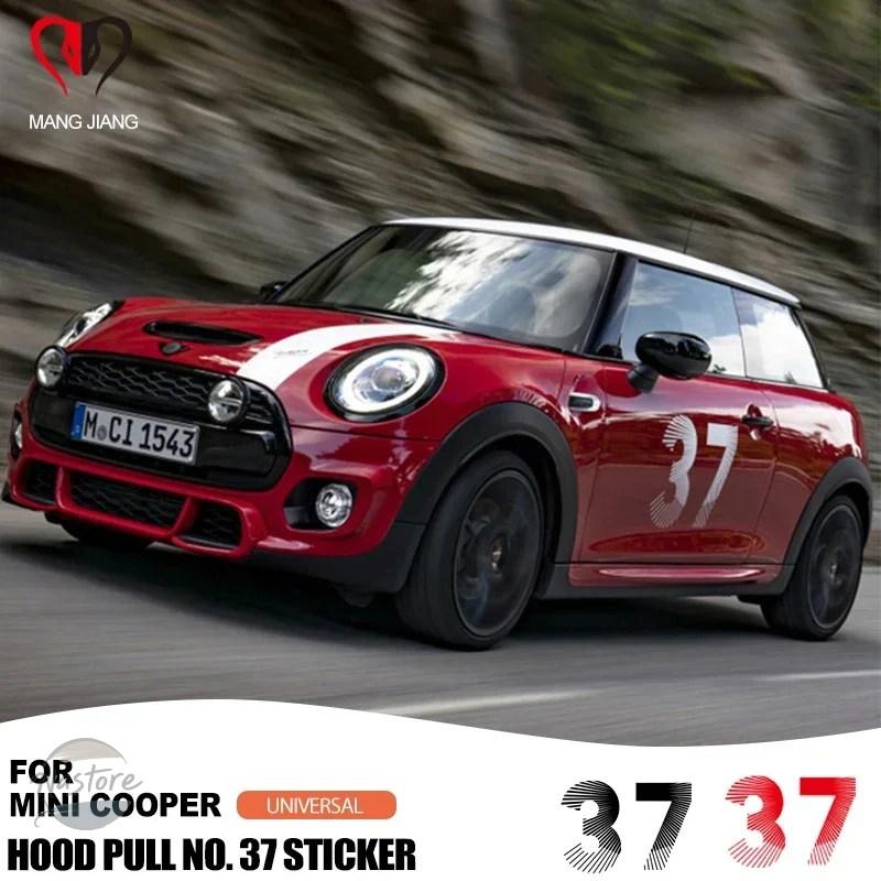 並行輸入品 エンジン 37周年記念車体ドア装飾ステッカー ミニクーパー R50 R52 R55 R56 R57 R60 F54 F55 F56 F60 カーアクセサリー