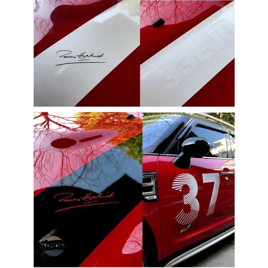 並行輸入品 エンジン 37周年記念車体ドア装飾ステッカー ミニクーパー R50 R52 R55 R56 R57 R60 F54 F55 F56 F60 カーアクセサリー