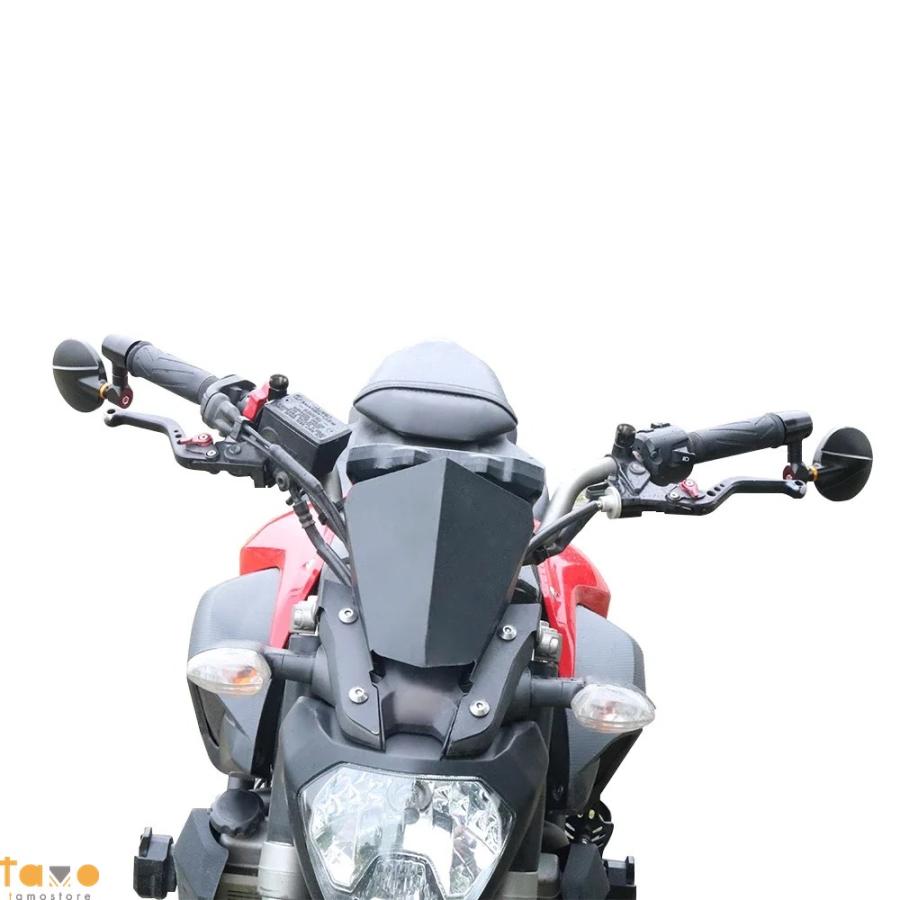 並行輸入品 ヤマハ ハンドル バーエンドミラー mt-07 mt-09 mt10 fz1/fzs1000 fazer fz6 fz6r xj6 xsr900 tmax500 fzr1000 バックミラーの画像