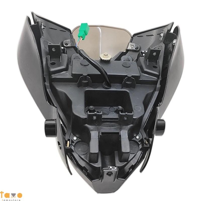 並行輸入品 バイク ヘッド ライトアセンブリ 1ピース バjaj フェアリング 150 200 赤 黒 青 部品 カスタムパーツ アクセサリーの画像