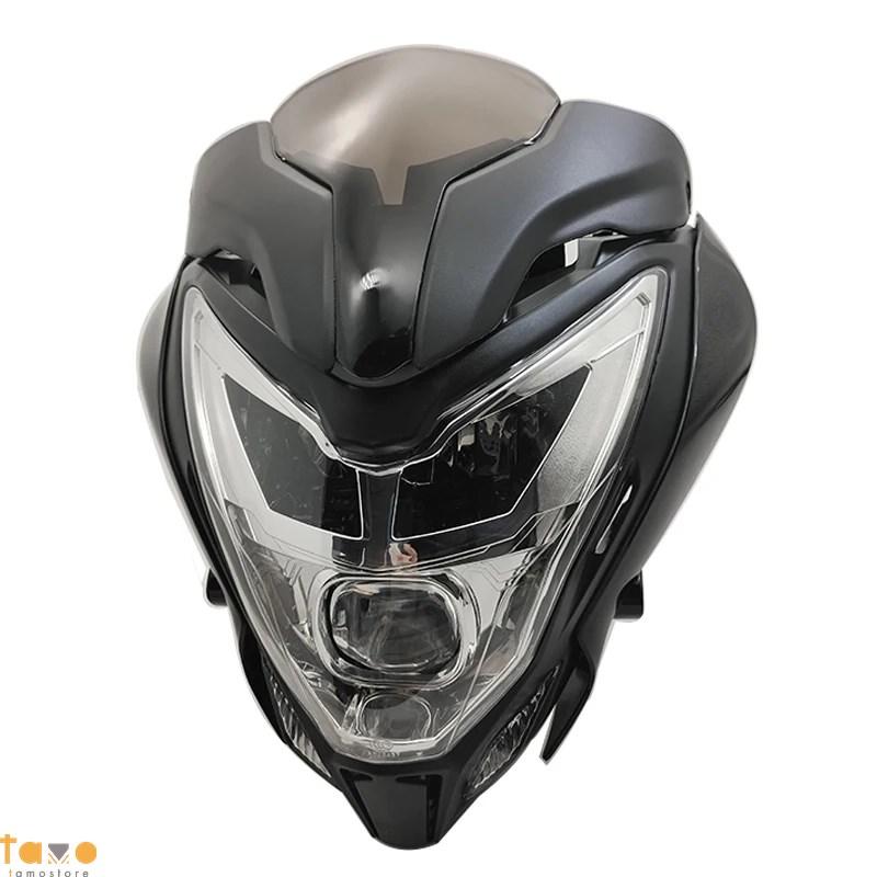 並行輸入品 バイク ヘッド ライトアセンブリ 1ピース バjaj フェアリング 150 200 赤 黒 青 部品 カスタムパーツ アクセサリーの画像