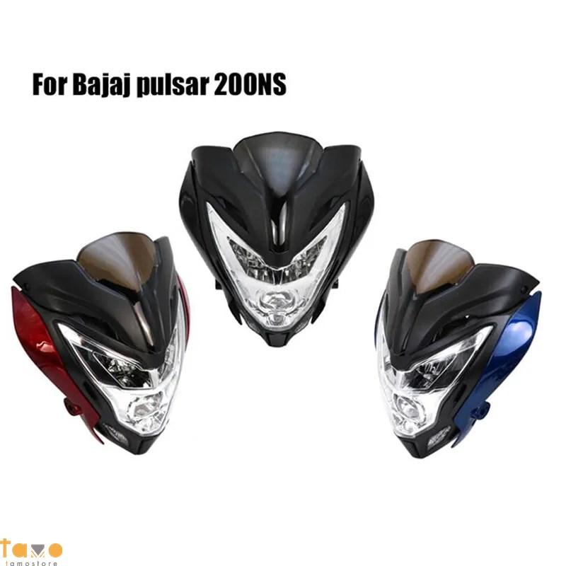 並行輸入品 バイク ヘッド ライトアセンブリ 1ピース バjaj フェアリング 150 200 赤 黒 青 部品 カスタムパーツ アクセサリーの画像