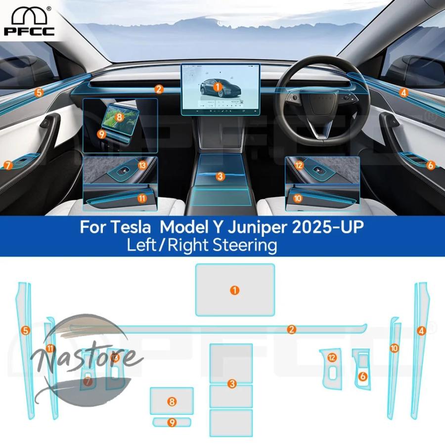 並行輸入品 テスラ tesla 内装 モデルy ジュニパー 2025 2026 tpu保護