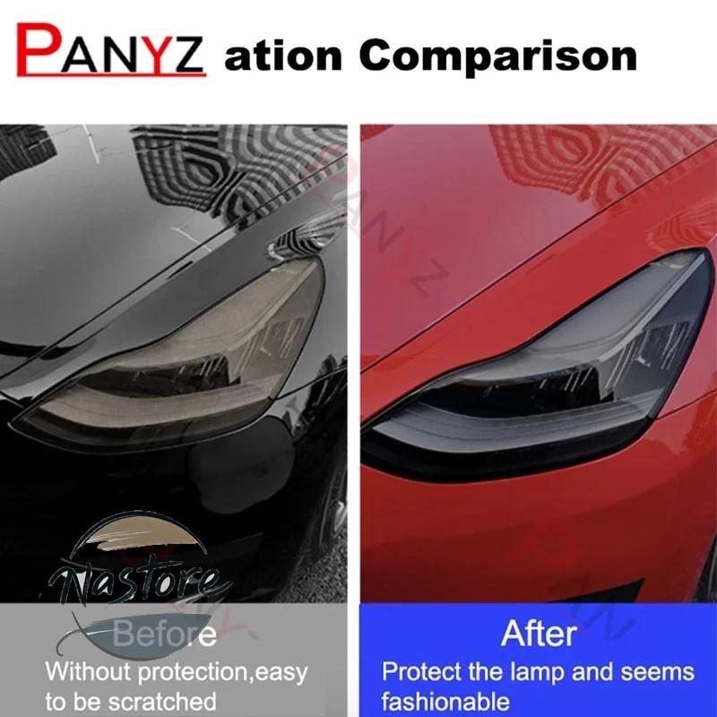 並行輸入品 テスラ tesla ヘッド モデル3 y ブラックニングフィルム フルセット ライト テールライト フォグランプ 充電ポート 体スタイリング tpuの画像