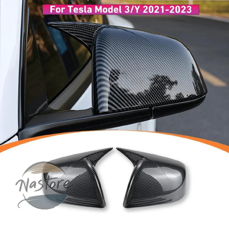 並行輸入品 テスラ tesla カバー ハンドル モデル3 2020-2023 サイドミラー さまざまなスポーツスタイル キャップ ドア カーボン 6ユニット