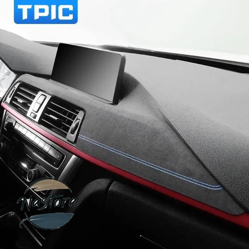 並行輸入品 BMW カスタム tpic-車内 ダッシュボード パネル インストルメントストリップ トリムパフォーマンス ステッカーアクセサリー アルカンタラ製 f30の画像