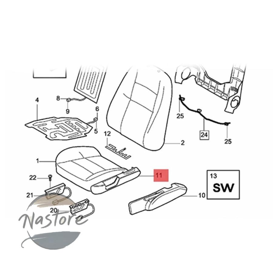 並行輸入品 カバー フロント a10e-39802015 パワーシート左側スイッチパネルトリムボルボ s80 xc90 v70 s60の画像