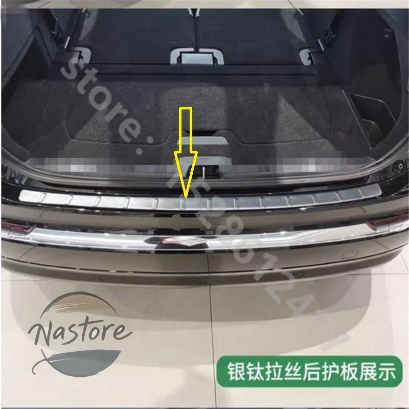 並行輸入品 リア カスタム evo xc90 ステンレス製バンパープロテクター トレッドプレート カーアクセサリー 2015 2016 2017 2024の画像