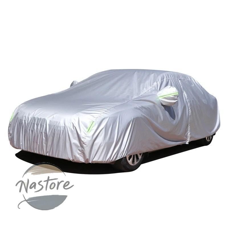 並行輸入品 カバー 汎 suv/セダンフルカー 屋外 太陽 雨 雪 保護 uv カーアンブレラ シルバー s-xxl カーケースの画像