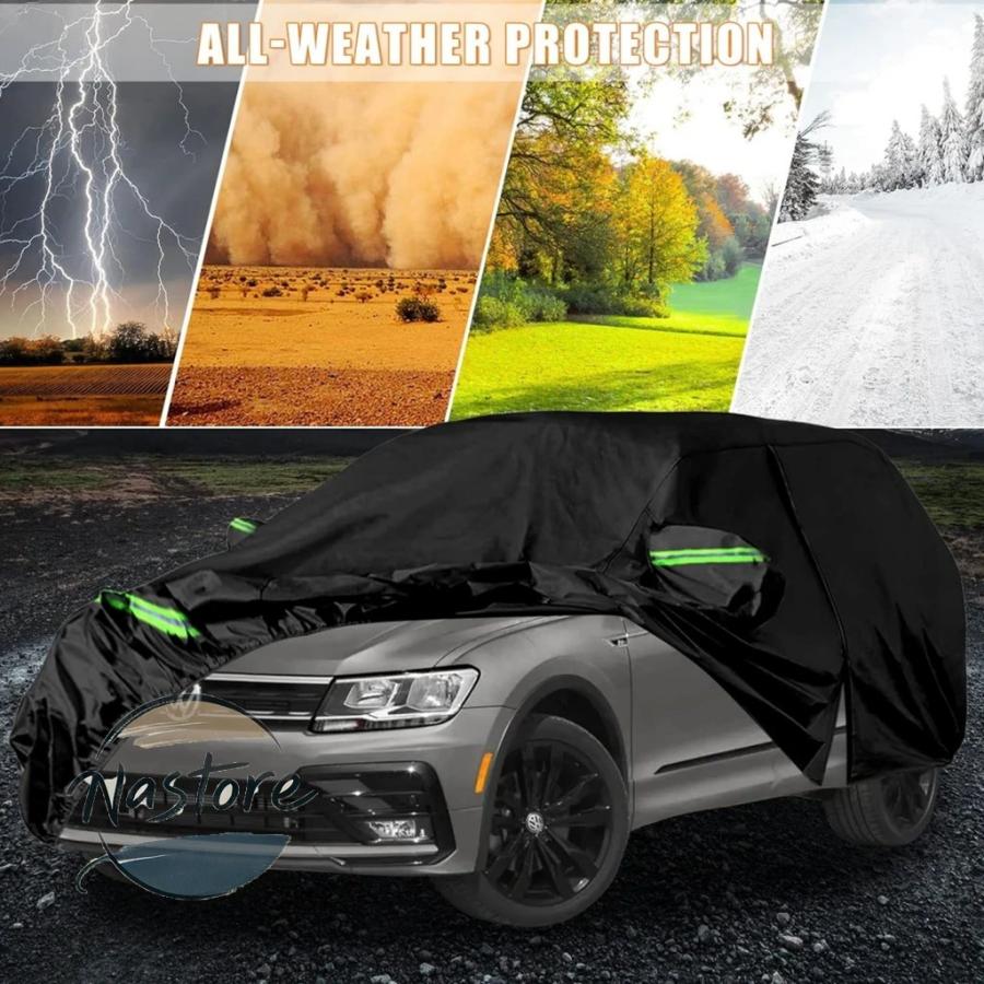 並行輸入品 カバー カスタムパーツ 防水 2007-2025 vw ティグアン swb ジッパードア防風バンド雪雨塵ひょう保護_5