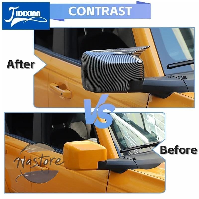 並行輸入品 フォード ford カバー 外装 リア カスタム jidixian ブロンコ 2021-23 2024 2025 ビューミラーシェル装飾 アクセサリーの画像