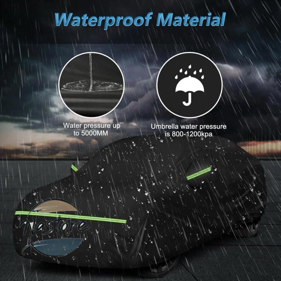 並行輸入品 テスラ tesla カバー カスタム 防水 モデル y 全ウェザー型保護 雨よけ 防風 充電ポート開口部 サイドジッパーの画像