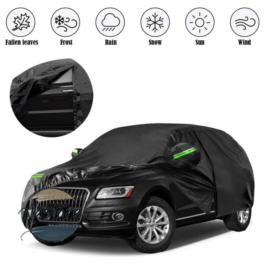 並行輸入品 アウディ audi カバー 防水 2009-2025 q5/sq5 ジッパードア防風バンド 雪雨防塵ひょう保護 (q5)_2