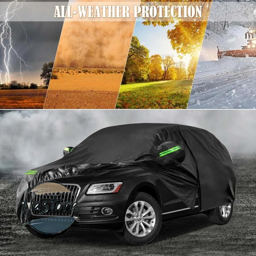 並行輸入品 アウディ audi カバー 防水 2009-2025 q5/sq5 ジッパードア防風バンド 雪雨防塵ひょう保護 (q5)_5