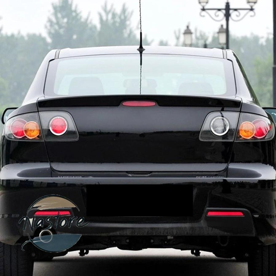 並行輸入品 マツダ mazda リア スポイラー カスタム アクセサリー トランク 光沢 ある黒 absプラスチック 素材 2006-2012 部品 カスタムパーツ_5