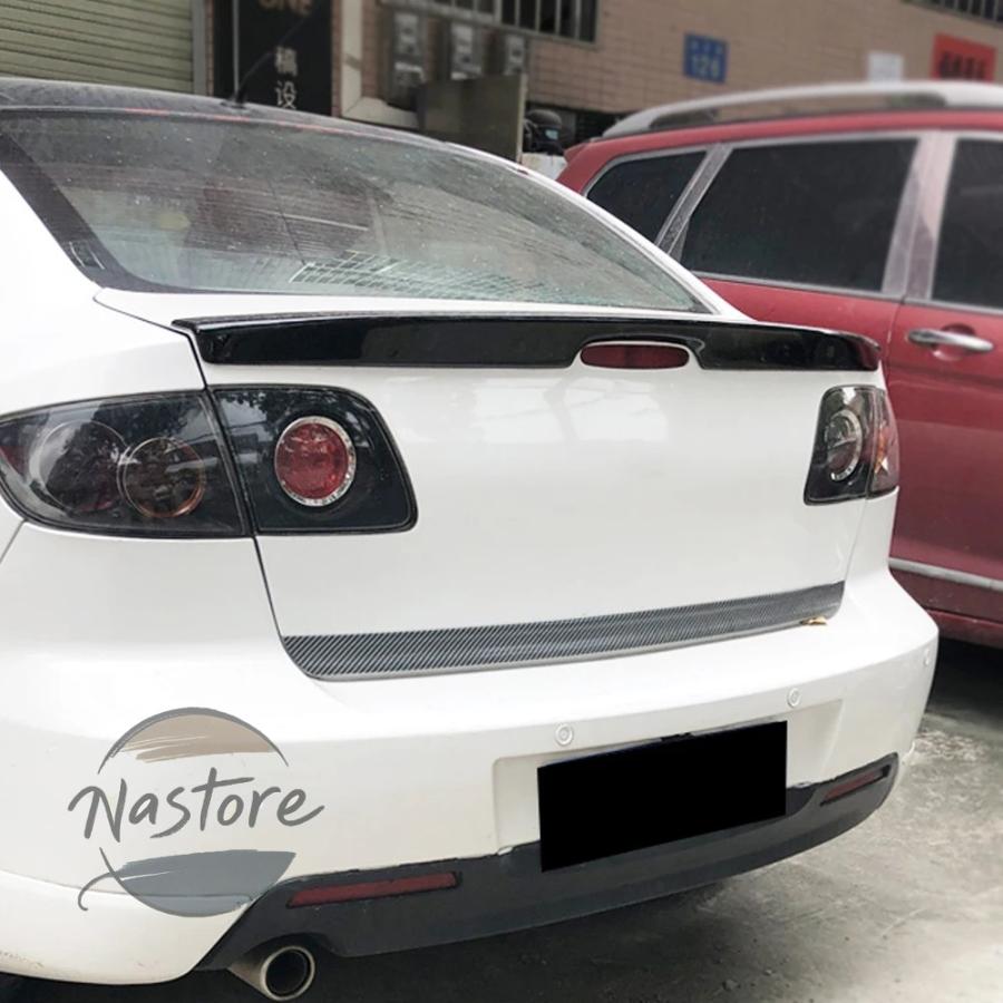 並行輸入品 マツダ mazda リア スポイラー カスタム アクセサリー トランク 光沢 ある黒 absプラスチック 素材 2006-2012 部品 カスタムパーツ_6