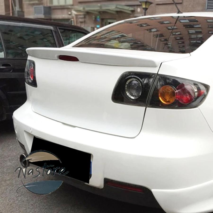 並行輸入品 マツダ mazda リア スポイラー カスタム アクセサリー トランク 光沢 ある黒 absプラスチック 素材 2006-2012 部品 カスタムパーツ_7