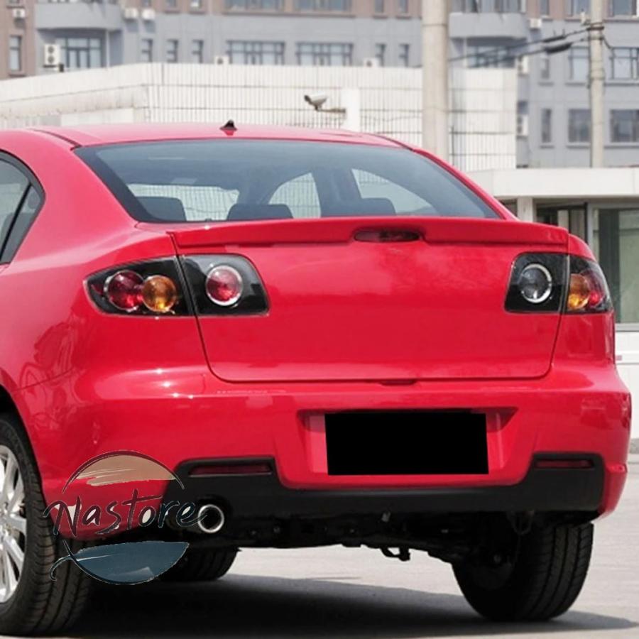 並行輸入品 マツダ mazda リア スポイラー カスタム アクセサリー トランク 光沢 ある黒 absプラスチック 素材 2006-2012 部品 カスタムパーツ_8