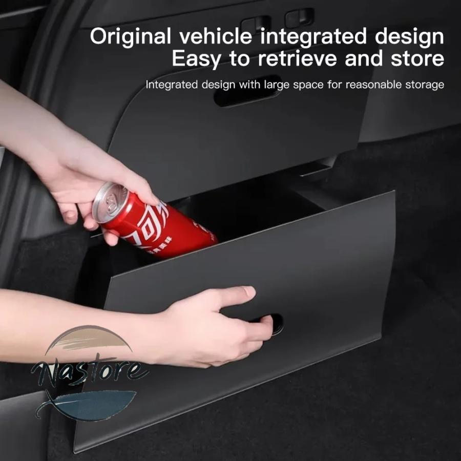 並行輸入品 テスラ tesla トランク収納ボックス 無臭 防水 リアモデルおよび2022-2024 段 サイドオーガナイザー 部品 カスタムパーツ アクセサリーの画像