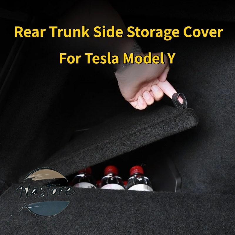 並行輸入品 テスラ tesla カバー アクセサリー カスタム モデルy 2025 ジュニパーベルリン リアトランクオーガナイザー 蓋 み プレート ゴミ箱