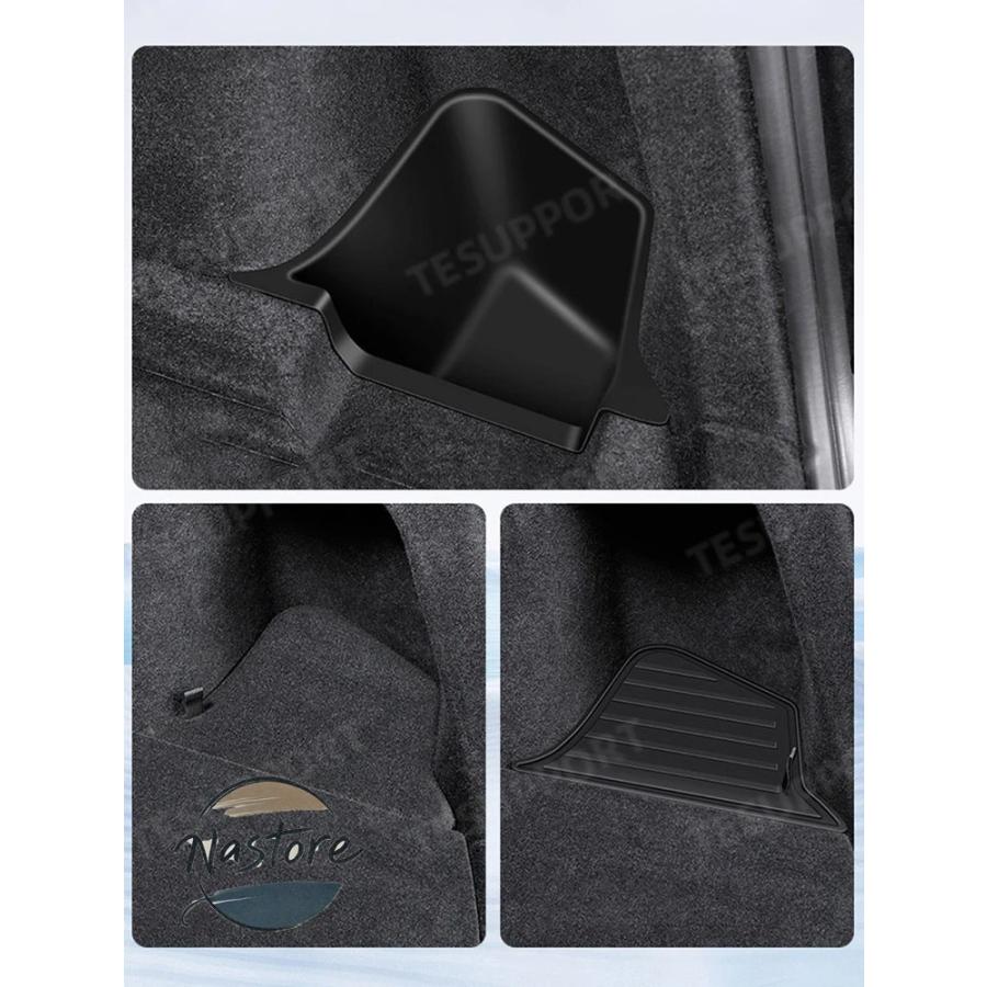 並行輸入品 テスラ tesla アクセサリー カスタム モデル y 2025 ジュニパーリアトランクオーガナイザーサイド収納ボックス収納整理テスラ ジュニパー 部品の画像