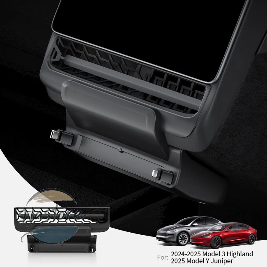 並行輸入品 テスラ tesla アクセサリー カスタム モデル 3/y ハイランドジュニパーリアエアベント 27 ワット急速チャージャー usb_1