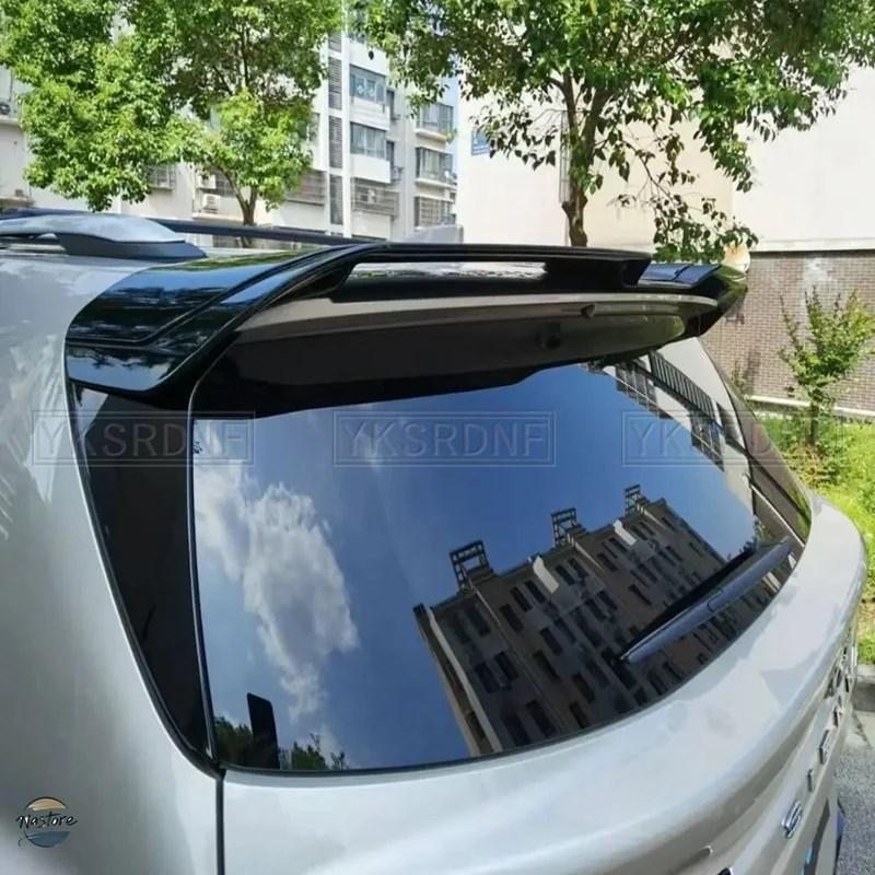 並行輸入品 トヨタ toyota スポイラー ルーフスポイラー アクセサリー カスタム abs- シエナ 光沢 ある黒 カーボン 外観 トランク カスタムパーツ 部品_4