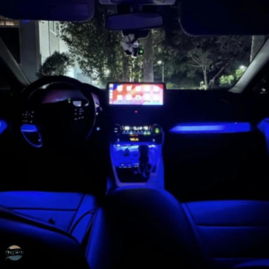 並行輸入品 rav4 トヨタ toyota オンオフスイッチ 青 ダッシュボード コンソールライトストライプ 2019-2024 カスタムパーツ 部品 アクセサリーの画像