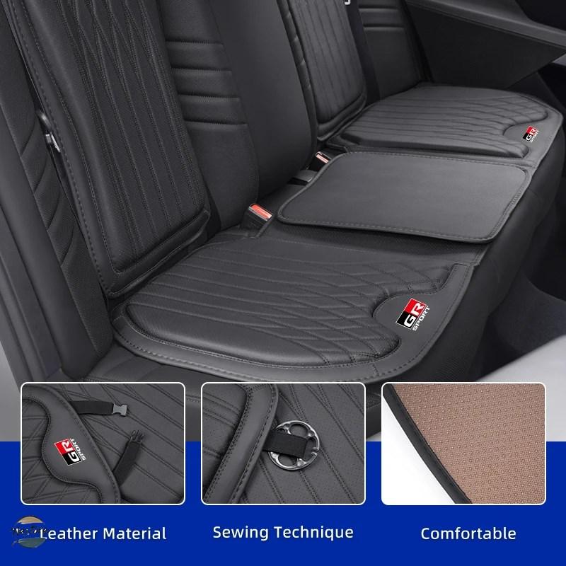 並行輸入品 rav4 トヨタ toyota car front rear seat cushion cover ice silk protector pad for gr supra aygo prado hilux yaris カスタムパーツ 部品の画像