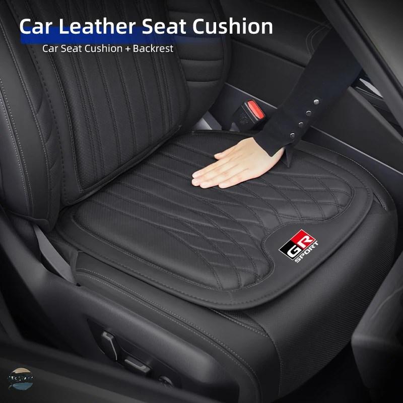 並行輸入品 rav4 トヨタ toyota car front rear seat cushion cover ice silk protector pad for gr supra aygo prado hilux yaris カスタムパーツ 部品の画像