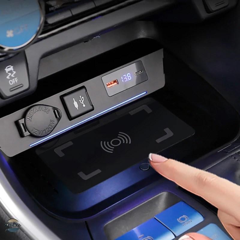 並行輸入品 トヨタ toyota ワイヤレスチャージャー 15w 高速充電 ブースター ラボラv 4 2019-21 2022 カスタムパーツ 部品 アクセサリー