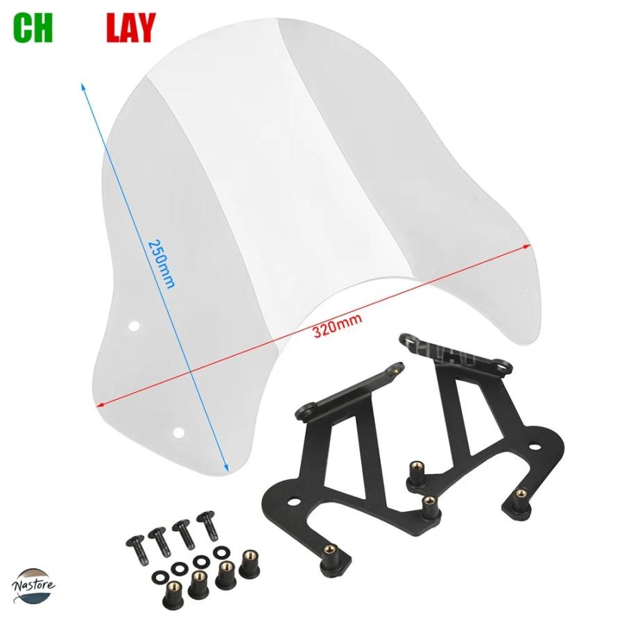 並行輸入品 CHINGLAY SPORT SHORT WINDSHIELD カワサキ Z900RS 2018