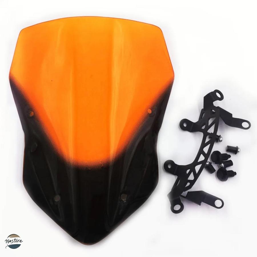 並行輸入品 SMOKE HIGH QUALITY WINDSHIELD WINDSCREENS AIR WIND DEFLECTOR MOTO カワサキ Z900 2017 2018 GREEN\u0026BLACKの画像