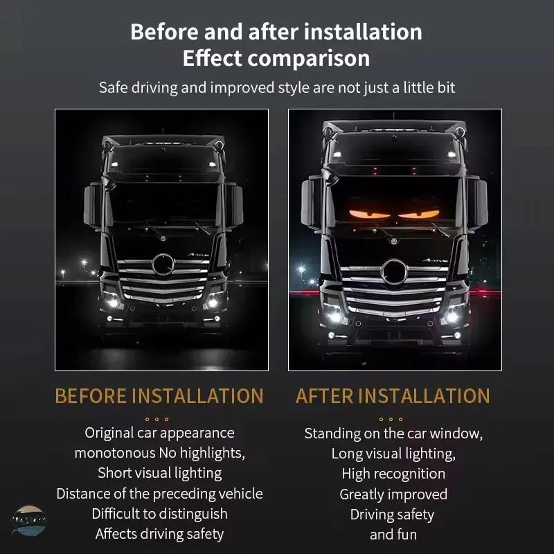 並行輸入品 トラック 車 デビルアイ LED ピクセル パネル ライト