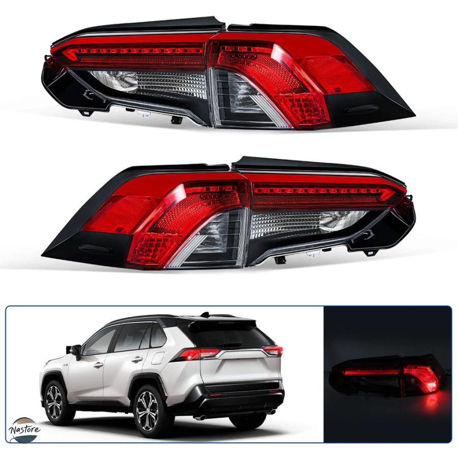 RAV4 テールライト4個セット 並行輸入品 トヨタ rav4 テールライト ブレーキ アクセサリー カスタム