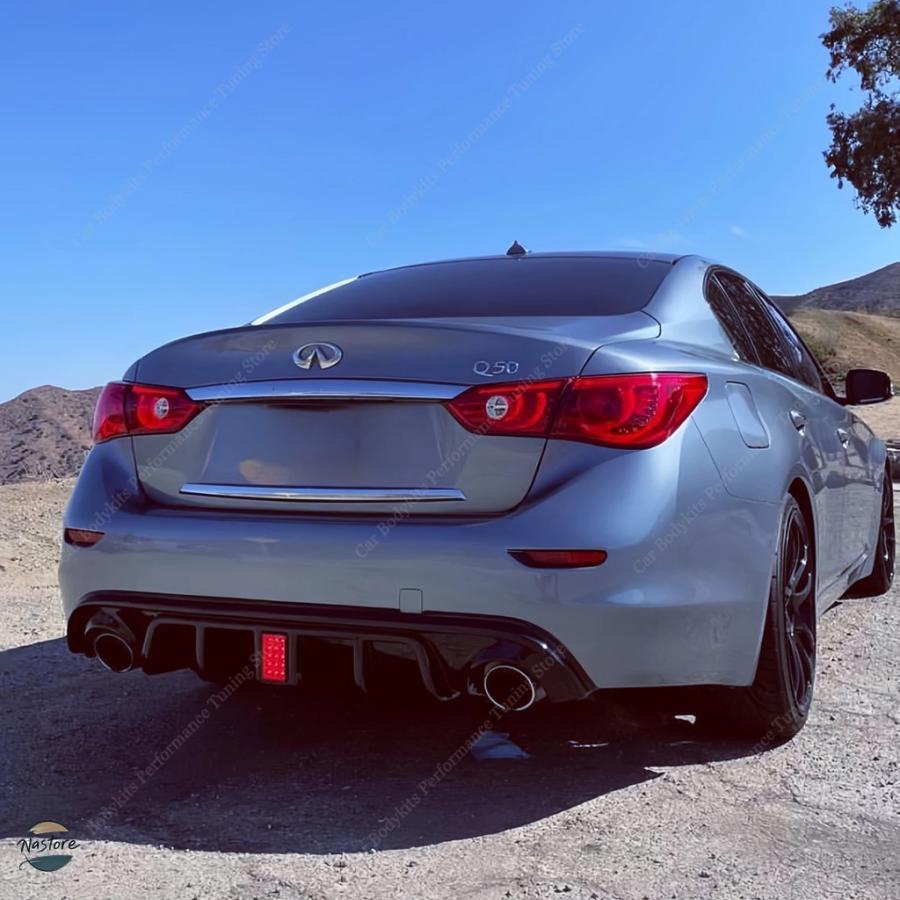 並行輸入品 q50 infiniti s v37 2013-2016 pre-lci f1スタイル リア