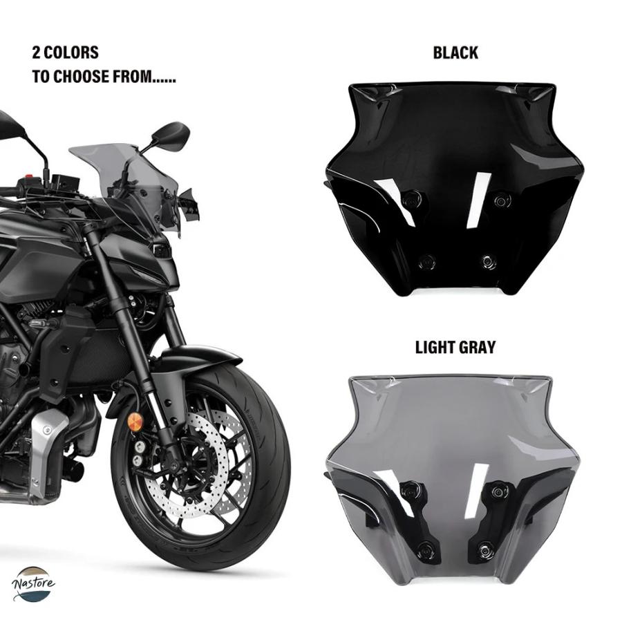 並行輸入品 mt-07 ヤマハ スクリーン ウインドシールド 2025 mt07 gen4