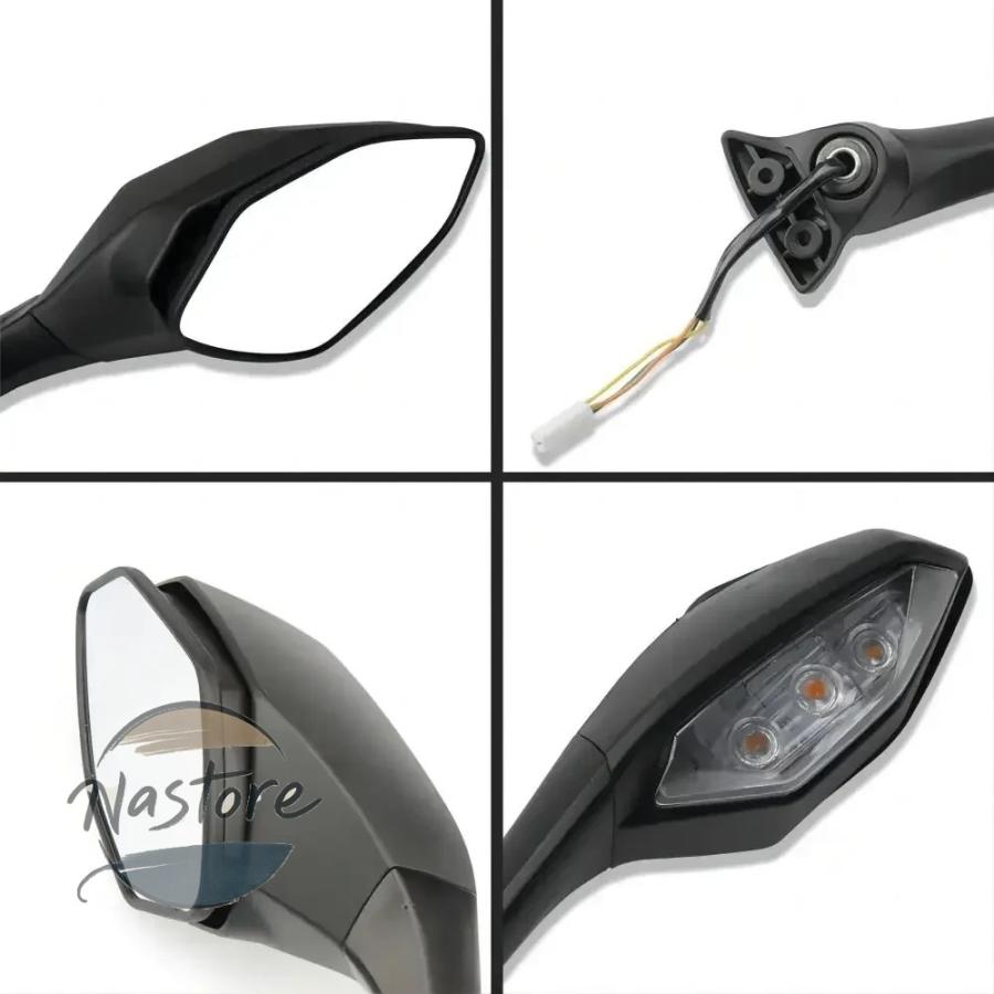 並行輸入品 r1 ヤマハ バイク ミラー ウインカー リア ブラックl r 二輪 ビュー r6 yzf 2015 2029 2017 2018 2019 カスタムパーツ 部品 アクセサリー_2