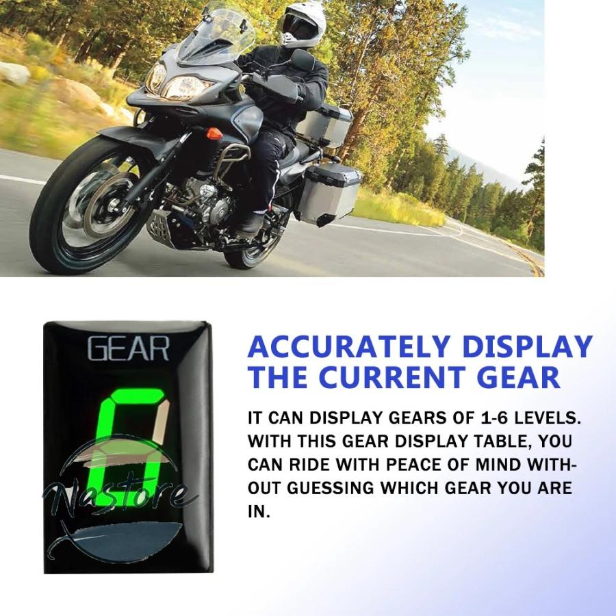 並行輸入品 スズキ suzuki バイク 部品 カスタムパーツ アクセサリー ギアインジケーター 二輪 1000 dl1000 1000sv sv650 gsf1250 vlr1800 vzr1800 z800_2
