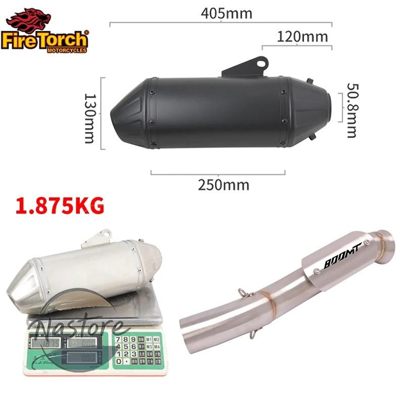 並行輸入品 バイク マフラー 部品 カスタムパーツ アクセサリー ミッドリンクパイプフルシステムエスパスモトスリップオン cfmoto 800mt cf 800 5a 2021 2022_1