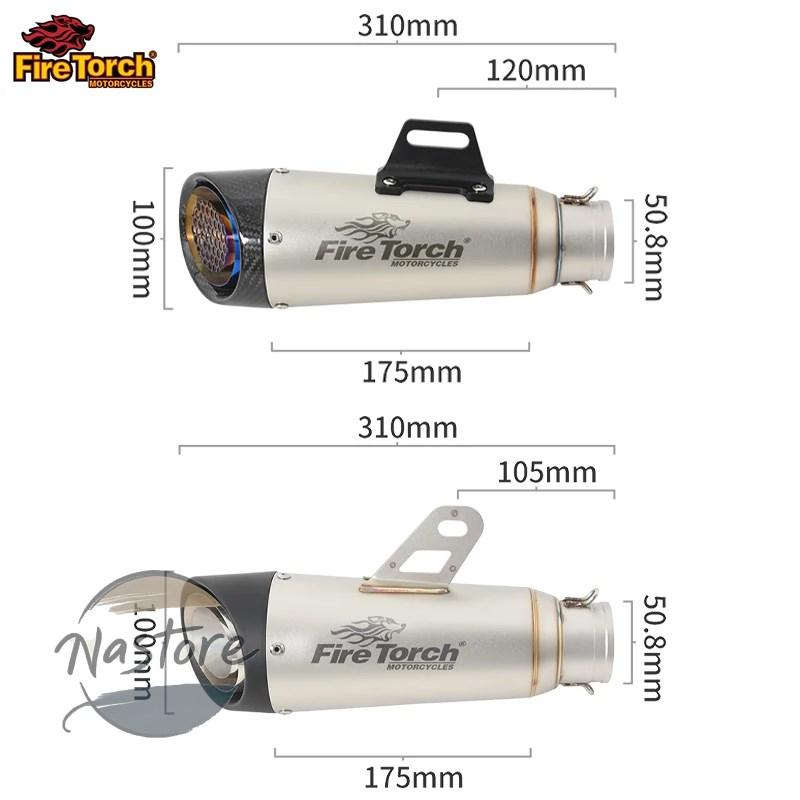 並行輸入品 バイク フロント マフラー 部品 カスタムパーツ アクセサリー カワサキ z125 2018 プロ 2022 排気エスケープフルシステムパイプ dbの画像