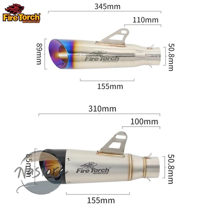 並行輸入品 バイク フロント マフラー 部品 カスタムパーツ アクセサリー カワサキ z125 2018 プロ 2022 排気エスケープフルシステムパイプ dbの画像