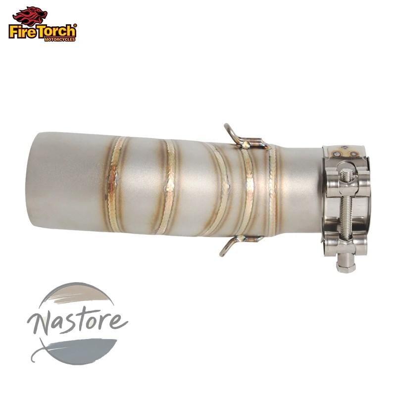 並行輸入品 バイク マフラー cfmoto 450 mt 450mt 2024 2025 排気ステンレス エスケープモト 51 mmミドルリンクパイプ カスタムパーツ 部品 アクセサリーの画像