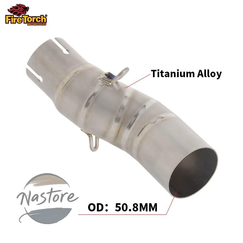 並行輸入品 バイク マフラー cfmoto 450 mt 450mt 2024 2025 排気チタン合金 エスケープモト 51 mmミドルリンクパイプ カスタムパーツ 部品 アクセサリーの画像